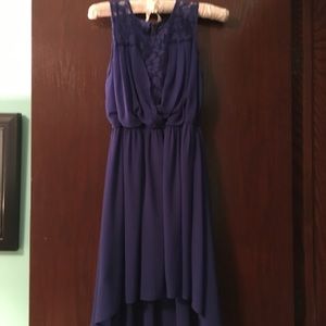 Royal Blue Waterfall Dress